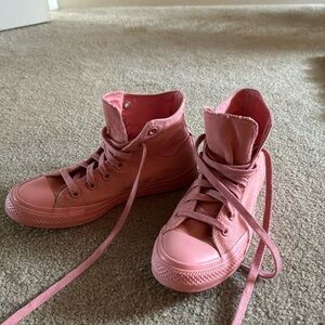 converse all pink high tops